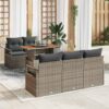 6 Piece Poly rattan Garden Sofa Set with Storage - Complete Storage Solutions