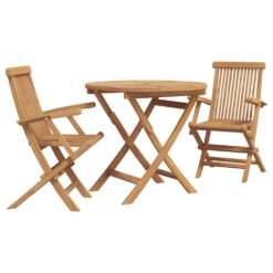 Alternative view of 3 Piece Acacia Wood Garden Dining Set