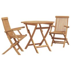 Alternative view of 3 Piece Acacia Wood Garden Dining Set