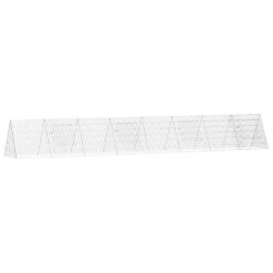 Alternative view of Galvanised Steel Chicken Cage 430x55x55cm - Silver