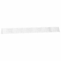 Alternative view of Galvanised Steel Chicken Cage 650x55x55cm - Silver