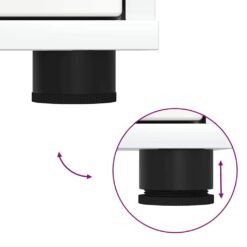 Storage Cabinet 60x48x81cm - Gloss White - Complete Storage Solutions