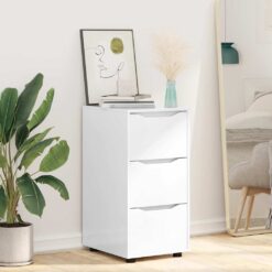 Storage Cabinet 40x48x81cm - Gloss White - Complete Storage Solutions
