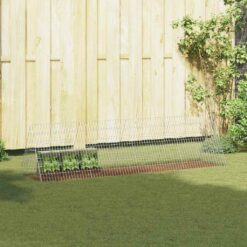 Galvanised Steel Rabbit Cage 650x55x55cm - Silver