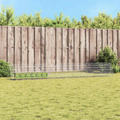 Galvanised Steel Rabbit Cage 650x55x55cm - Silver