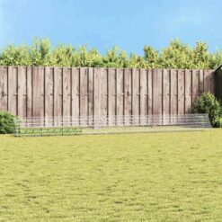 Galvanised Steel Rabbit Cage 650x55x55cm - Silver