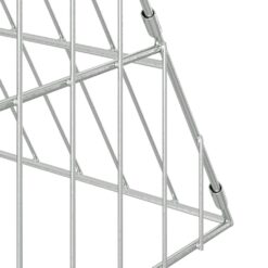 Galvanised Steel Rabbit Cage 215x100x85cm - Silver - Complete Storage Solutions