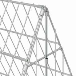 Galvanised Steel Rabbit Cage 215x100x85cm - Silver - Complete Storage Solutions