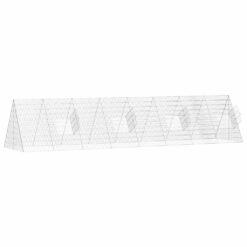 Galvanised Steel Rabbit Cage 215x100x85cm - Silver - Complete Storage Solutions