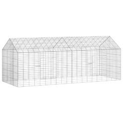 Alternative view of Galvanised Steel Rabbit Cage 400x78x78cm - Silver