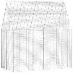 Alternative view of Galvanised Steel Rabbit Cage 400x100x210cm - Silver