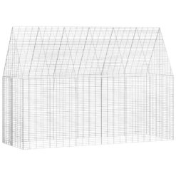 Alternative view of Galvanised Steel Rabbit Cage 300x100x210cm - Silver