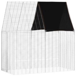 Alternative view of Galvanised Steel Rabbit Cage 200x100x210cm - Silver