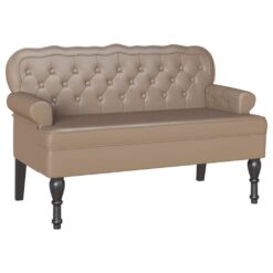 Alternative view of Chesterfield Bench Faux Leather 119.5x64.5x75cm