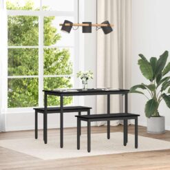 Bench 80x35x45cm - Black Oak