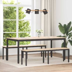 Bench Pine Wood 160x35x45cm - Natural