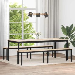Bench Pine Wood 200x35x45cm - Natural