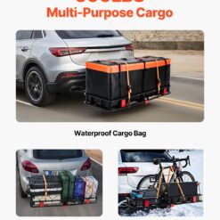 Alternative view of Hitch Cargo Carrier 152.2x61x15.2cm - Black