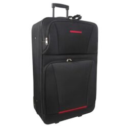 Alternative view of 5 Piece Fabric Travel Luggage Set – Black