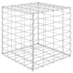 Alternative view of Cube Gabion Raised Bed Wire 40x40x40cm – Silver