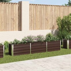 Garden Raised Bed 240x40x45cm – Brown