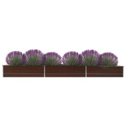 Garden Raised Bed 480x80x45cm – Brown