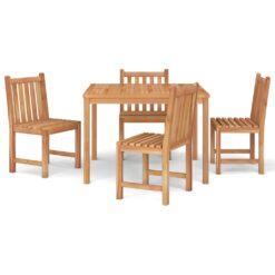 Alternative view of 5 Piece Teak Garden Dining Set