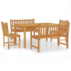 Alternative view of 5 Piece Teak Garden Dining Set