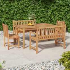 5 Piece Teak Garden Dining Set