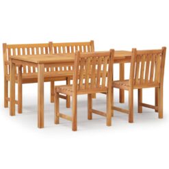 Alternative view of 4 Piece Teak Garden Dining Set