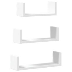 Alternative view of 3 Piece Wall Shelf – White