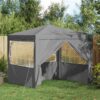 Steel Party Tent and 250x250x240cm - Light Grey - Complete Storage Solutions