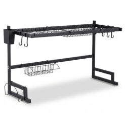 Dish Drying Rack 85x33.5x52cm - Black