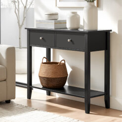 Console Table Hallway Sofa Entryway Entrance - Black