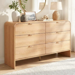 6 Chest Drawers Dresser Cabinet - Pine