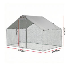 Alternative view of Chicken Coop Rabbit Hutch Outdoor Run