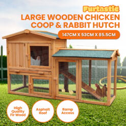 Alternative view of Large Wooden Chicken Coop
