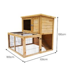 Alternative view of 2-Storey Chicken Coop & Rabbit Hutch