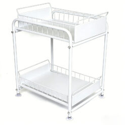 Alternative view of 2 Tier Under Sink Storage Rack - White