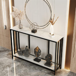 Alternative view of 2-Tier Marble Console Table