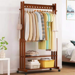 Alternative view of Rolling Clothes Rack 104x32.2x166cm