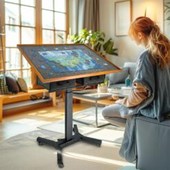 Alternative view of Wooden Jigsaw Puzzle Table