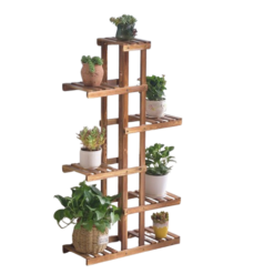 11 Pot Wooden Plant Stand