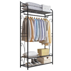 Alternative view of Metal Clothes Rail 79x36x161cm