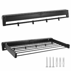 Wall Mounted Drying Rack - Black