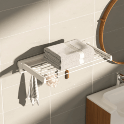 Alternative view of Wall Mounted Drying Rack - Black