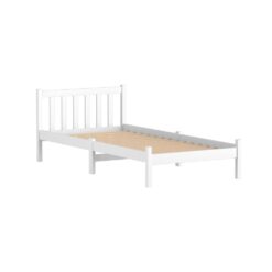 Alternative view of Single Size Wooden Bed Frame - White