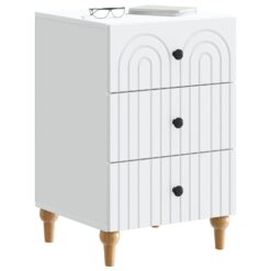 Alternative view of Bedside Cabinet 43x41x66.5cm - White