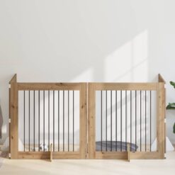 Alternative view of 4 Piece Dog Gate with Stands 401x34x100cm
