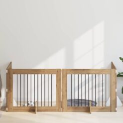 Alternative view of 4 Piece Dog Gate with Stands 401x34x80cm